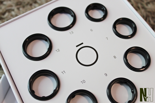 Oura ring sizing kit in box