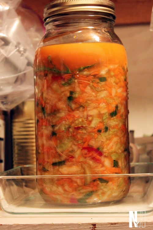 salsa kraut, fermenting
